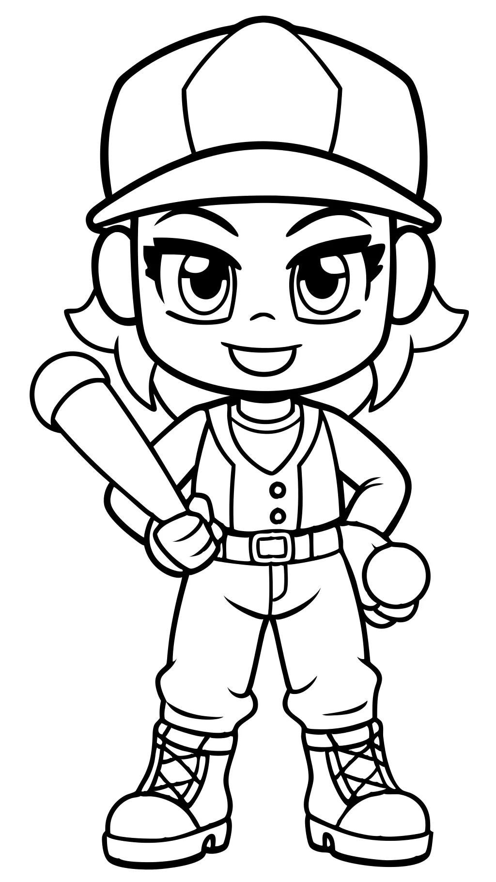 Páginas para colorear de Brawl Stars Bibi